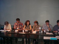Učesnici medijskog panela: Željko Bodražić, Snježana Milivojević, Gordana Suša, Veran Matić