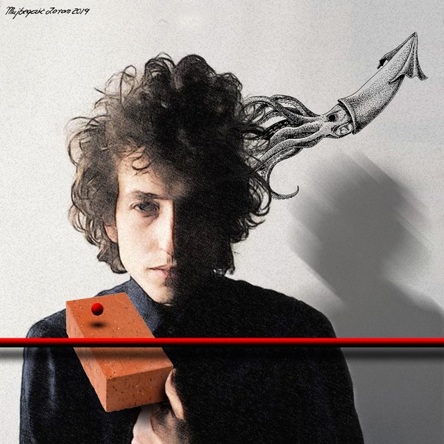 Bob Dylan - slika Zorana Mujbegovića
