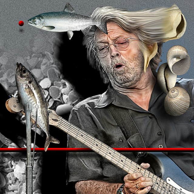 Eric Clapton - slika Zorana Mujbegovica
