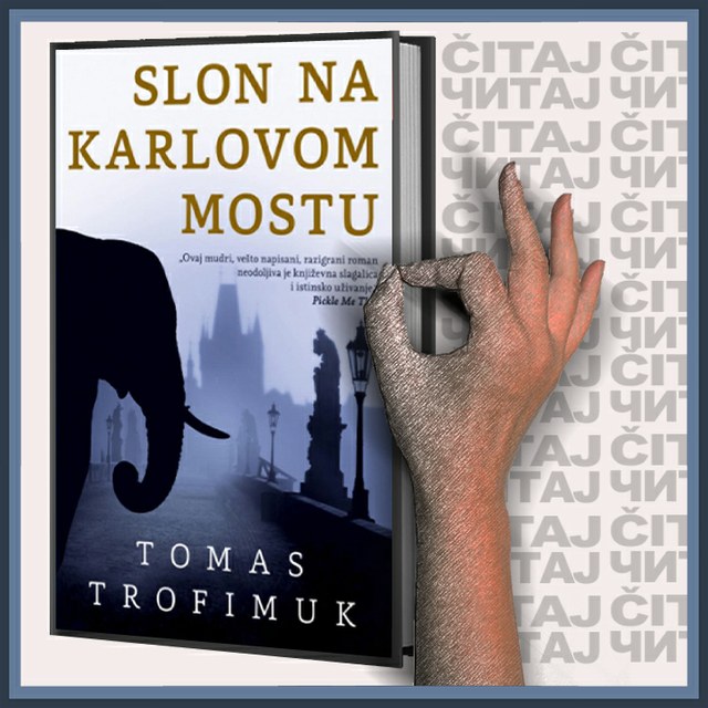 Tomas Trofimuk – Slon na Karlovom mostu (ilustracija)